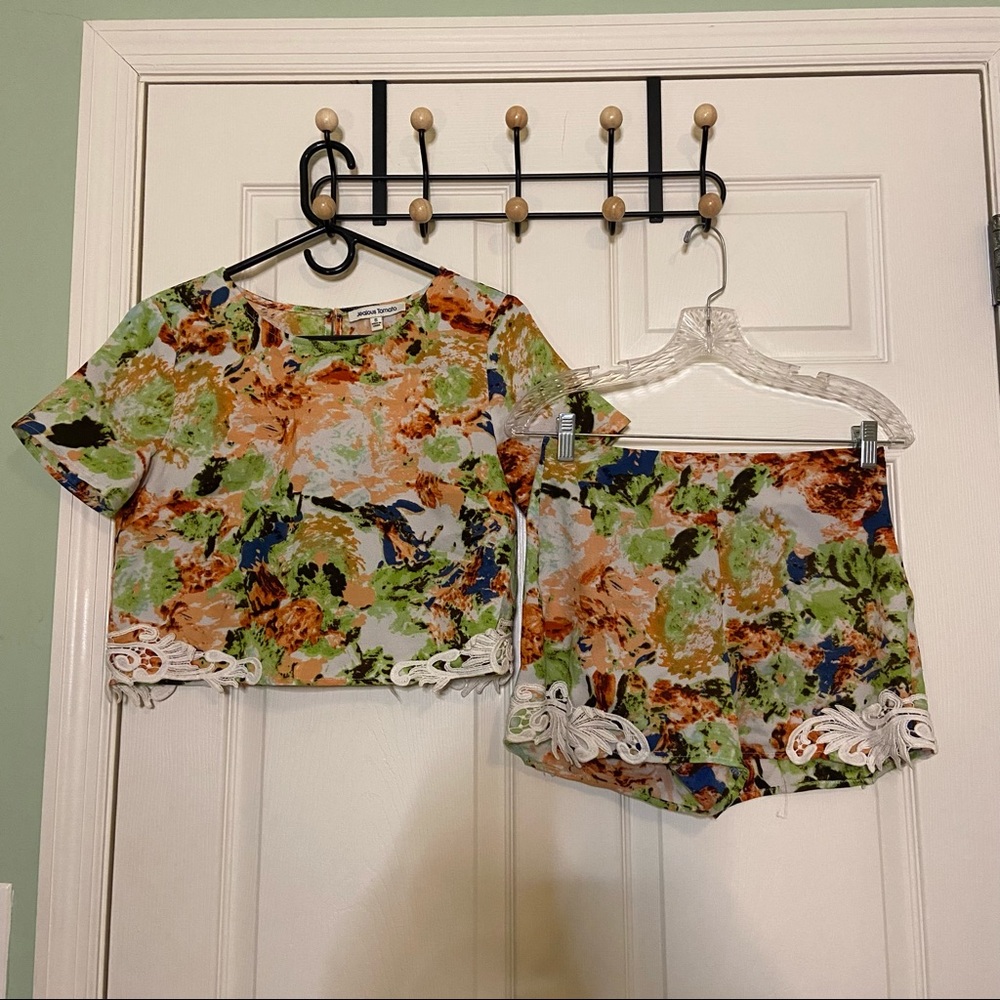 JEALOUS TOMATO 2-piece printed set size small